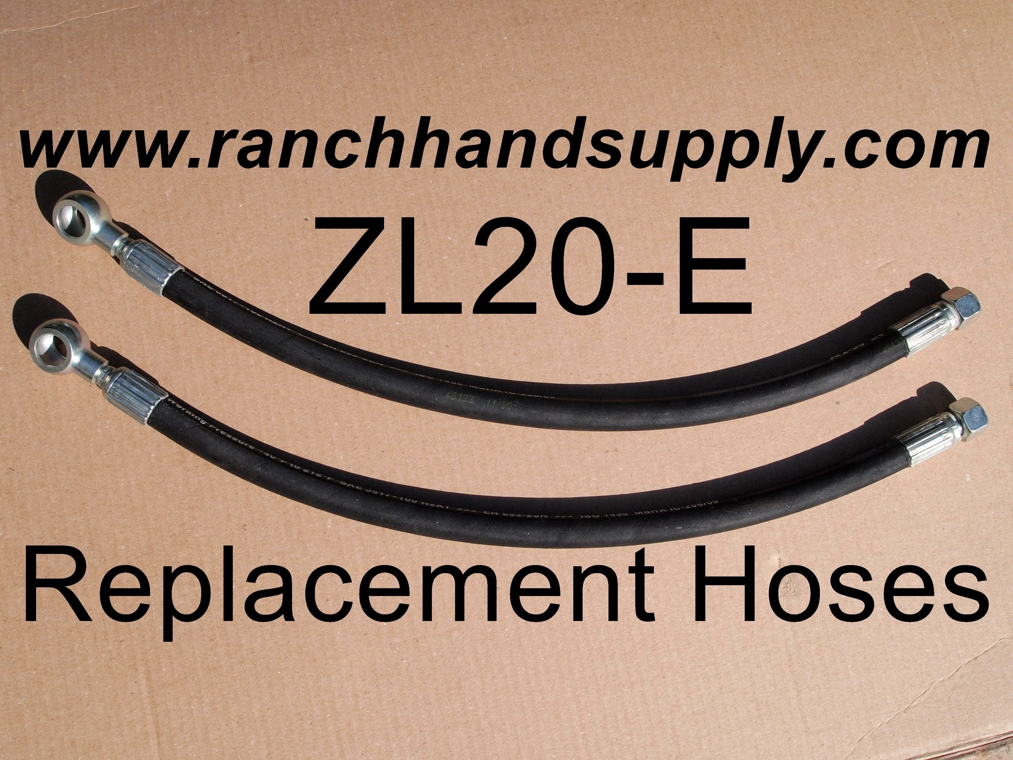 Replacement hydraulic ZL20 E tractor loader hoses.